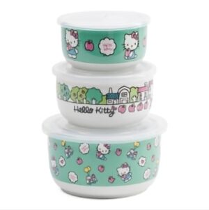 Hello Kitty 6 Piece Bowl Set NWOB